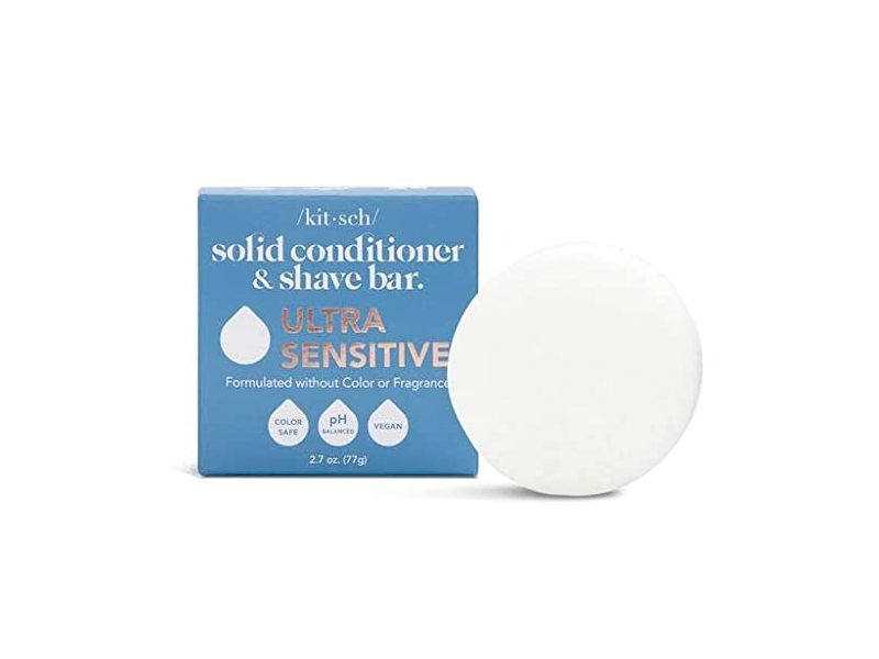 Kitsch Solid Conditioner & Shave Bar, Ultra Sensitive, 2.7oz/77 g