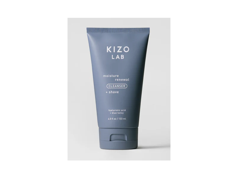 Kizo Lab Moisture Renewal Cleanser + Shave, Hyaluronic Acid + Blue Tansy, 4.5 fl oz/133 mL