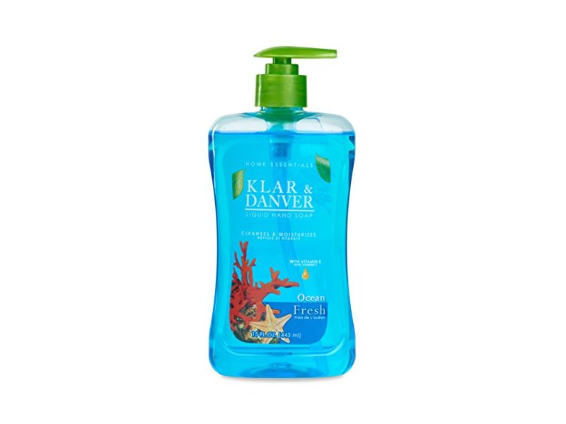 Klar & Danver Liquid Hand Soap, Ocean Fresh,15 fl oz/443 mL