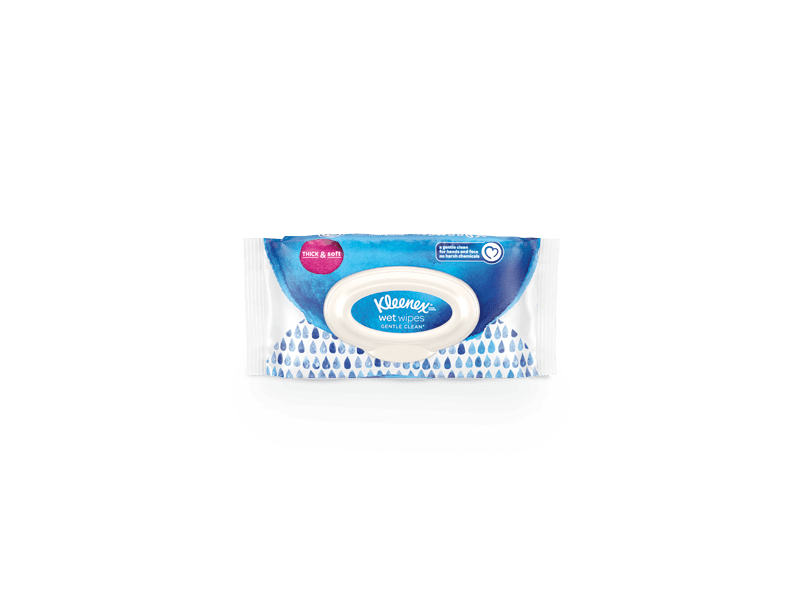 Kleenex Wet Wipes, Gentle Clean, 24 ct