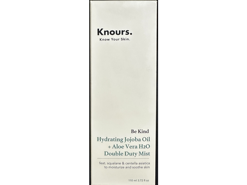 Knours Hydrating Jojoba Oil + Aloe Vera H2O Double Duty Mist, 3.72 fl oz/110 mL