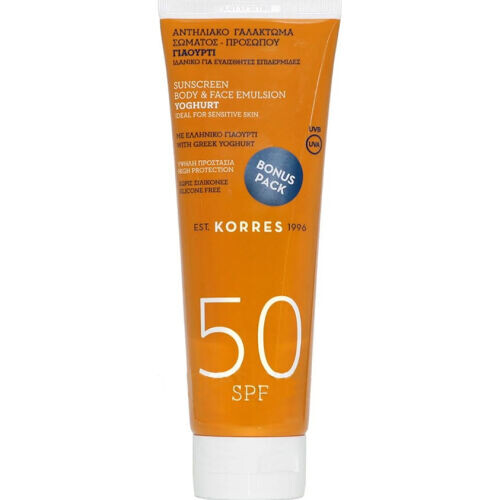 Γιαούρτι SPF 50 Aντηλιακό Γαλάκτωμα Προσώπου-Σώματος