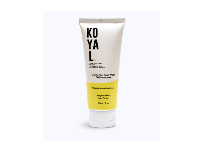 Koyal Gentle Gel Face Wash, Glycerin & Panthenol, 2 oz/60 mL