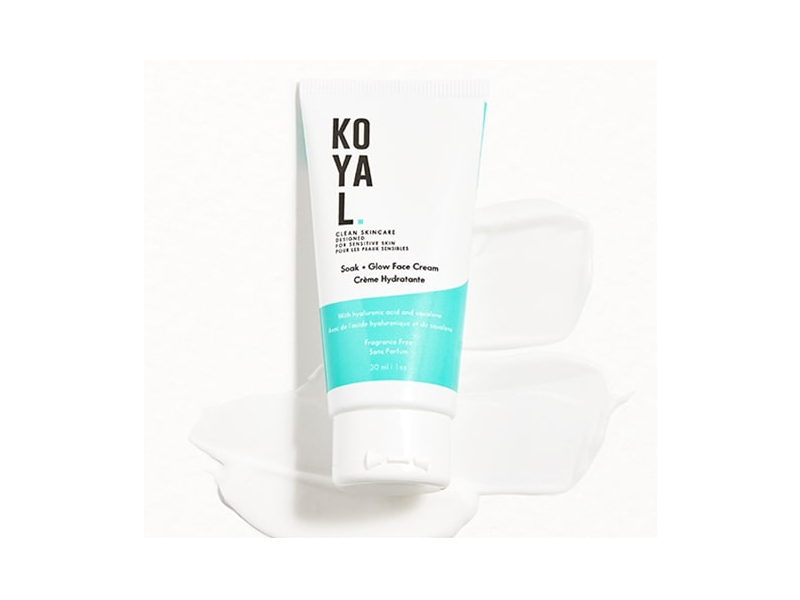 Koyal Soak - Glow Face Cream, Fragrance Free, 1 oz/30 mL