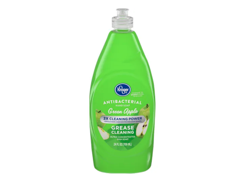 Kroger Antibacterial Hand & Dish Soap, Green Apple, 24 fl oz/709 mL