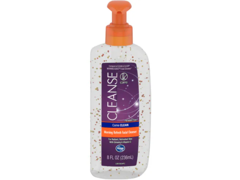 Kroger Care Morning Refresh Facial Cleanser, Cleanse, Paraben Free, 8 fl oz/236 mL