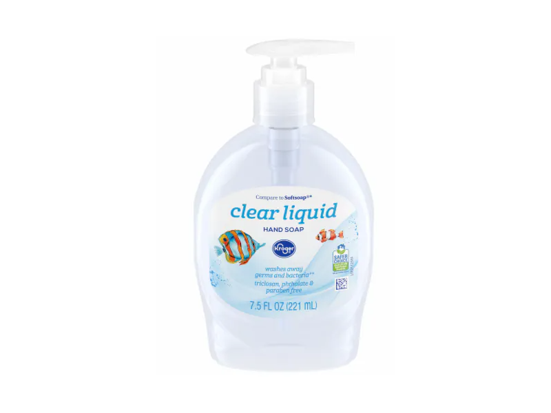 Kroger Clear Liquid Hand Soap, 7.5 fl oz/221 mL