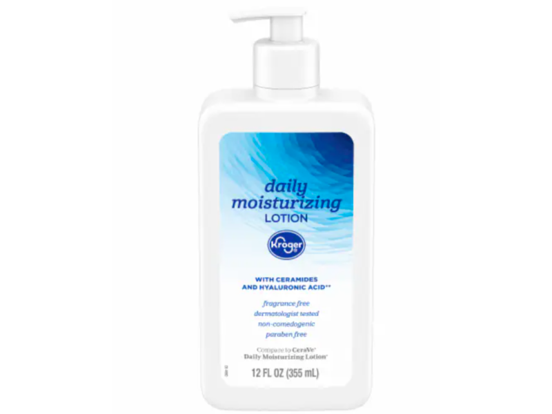 Kroger Daily Moisturizing Lotion, Ceramides & Hyaluronic Acid, 12 fl oz/355 mL