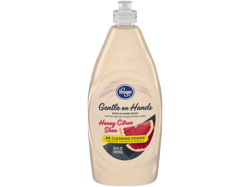 Kroger Gentle on Hands Dish & Hand Soap, Honey Citrus Shea, 24 fl oz