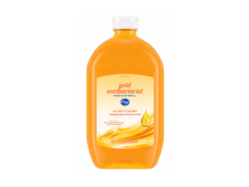 Kroger Gold Antibacterial Hand Soap Refill, 52 fl oz/1.54 L