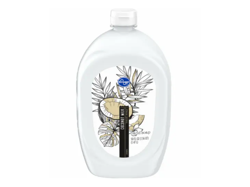 Kroger Hand Soap, Coconut Milk, 50 fl oz/1.47 L