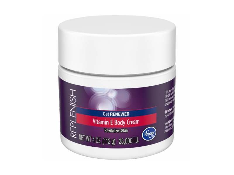 Kroger Replenish Vitamin E Body Cream, 4 oz/112 g
