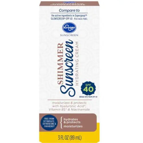 Shimmer Sunscreen Hydrating Cream SPF 40