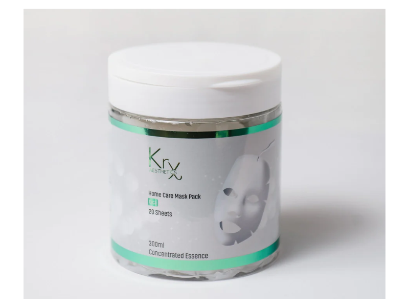 Krx Aesthetics Home Care Mask, Cica, 300 mL, 20 Count