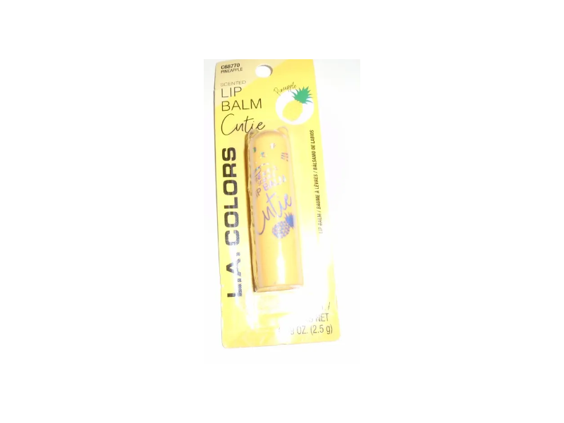 L.A Colors Cutie Lip Balm, Pineapple, 0.09 oz/2.5 g