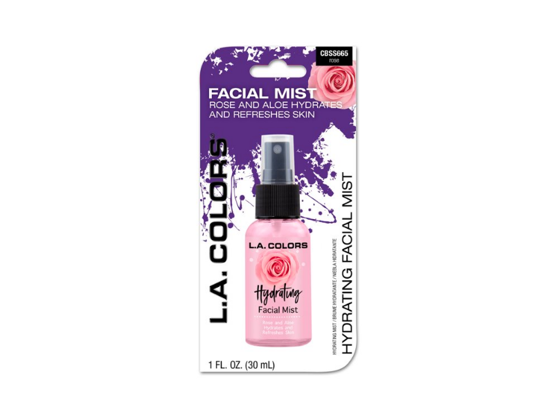 L.A. Colors Hydrating Facial Mist, Rose And Aloe, 1 fl oz/30 mL