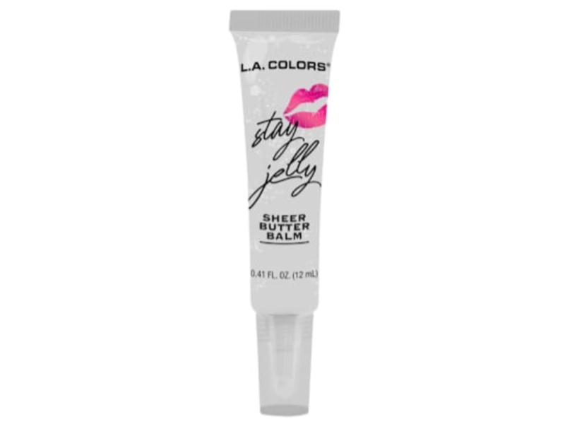 L.A. Colors Stay Jelly Sheer Butter Balm, CLG460 Are We Clear, 0.41 fl oz/12 mL