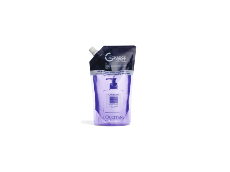 L'Occitane Cleansing Hand Wash, Lavender, 16.9 oz/500 g