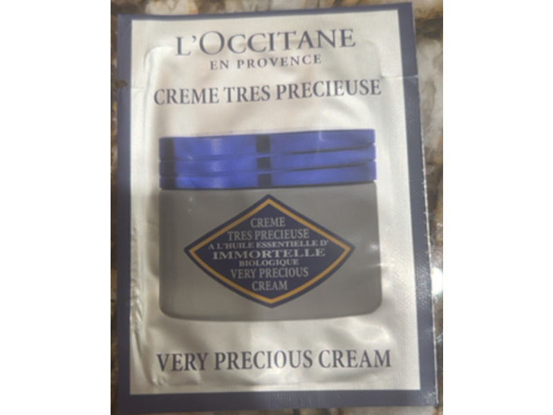 L'Occitane Immortelle Biologique Very Precious Cream, 0.05 oz/1.5 mL