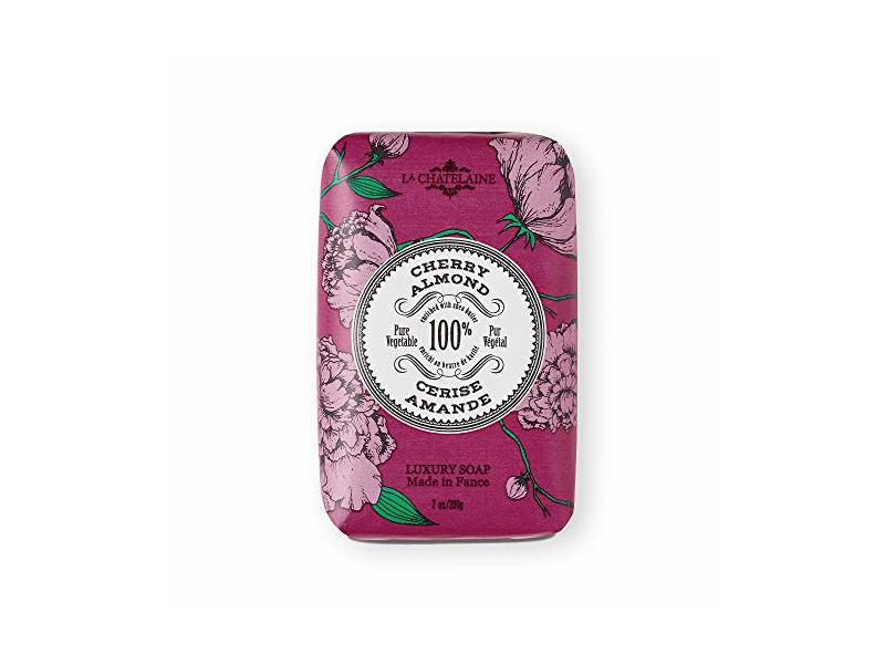 La Chatelaine Luxury Bar Soap, Cherry Almond, 7 oz