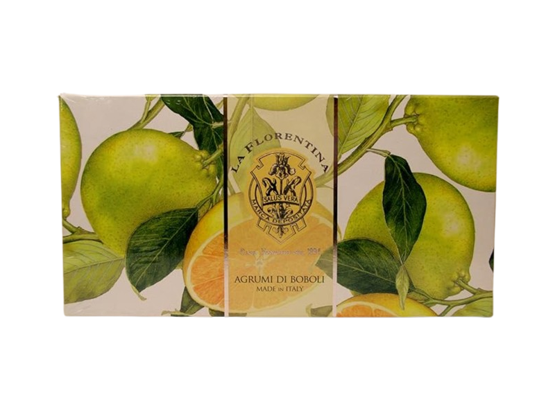 La Florentina Agrumi Di Boboli Bar Soap, Citrus, 15.9 oz/450 g, Pack Of 3