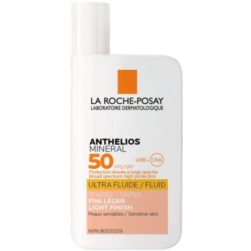 Anthelios Mineral Tinted Ultra Fluid SPF 50 Facial Sunscreen