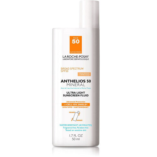 Anthelios Ultra Light Mineral Face Sunscreen Tinted Fluid SPF 50