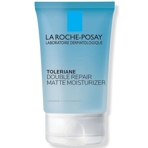 Toleriane Double Repair Matte Face Moisturizer, Daily Gel Face Moisturizer With Ceramide And Niacinamide For Oily Skin