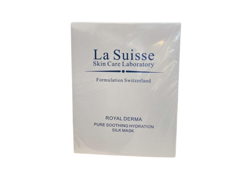 La Suisse Royal Derma Pure Soothing Hydration Silk Mask, 40 mL, 6 Count
