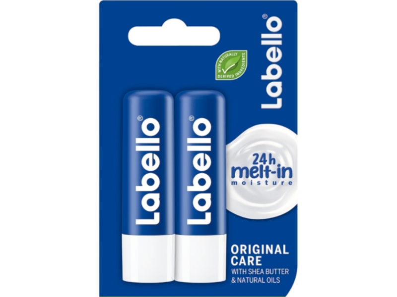 Labello Lip Balm, Original, Shea Butter & Natural Oils, Pack Of 2