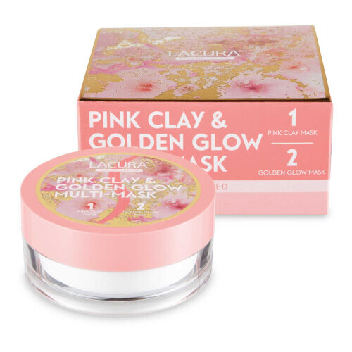 Pink Clay And Golden Glow Multi-Mask