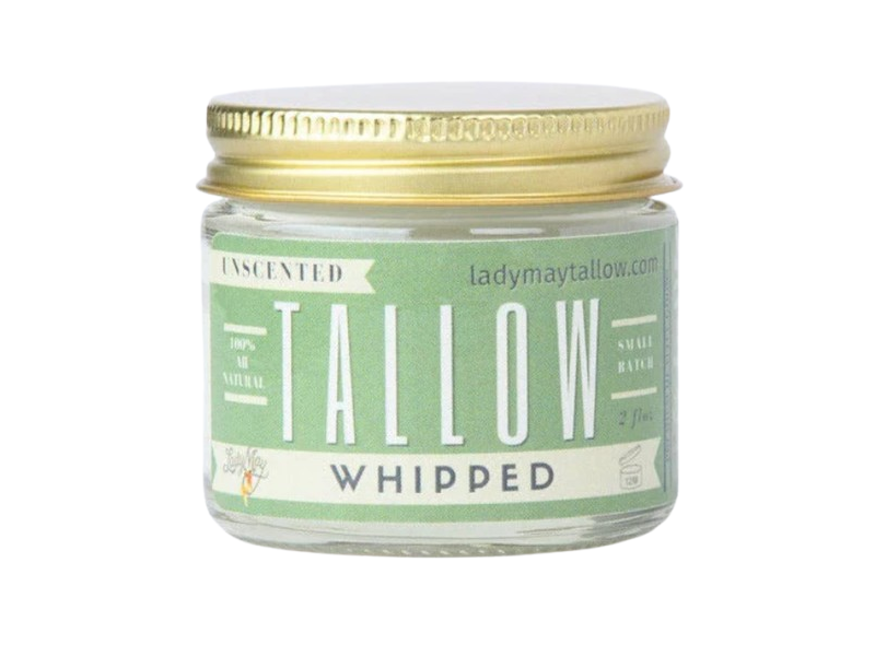 Lady May Tallow Whipped Moisturizer, Unscented, 9 fl oz/266 mL