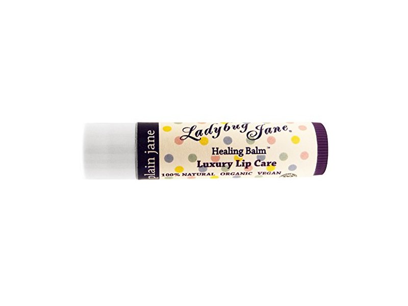LADYBUG JANE Vegan Plain Jane Lip Balm, 0.14 Ounce