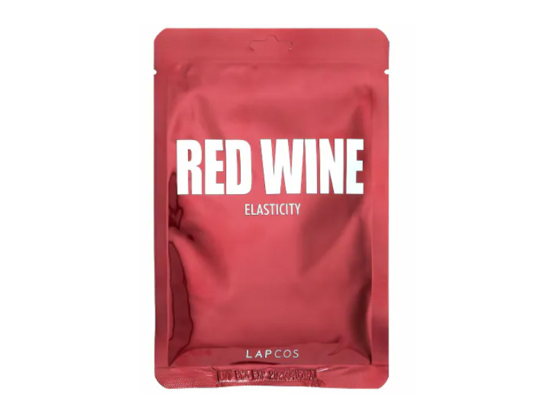 Lapcos Daily Skin Mask, Red Wine Elasticity, 1.01 fl oz/30 mL, Pack Of 5