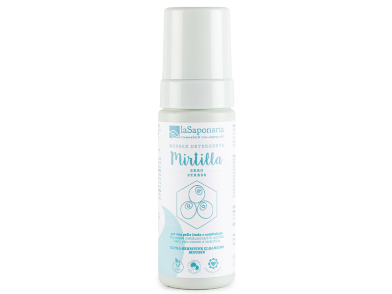 laSaponaria Mirtilla Ultra Sensitive Cleanser Mousse, 150 mL