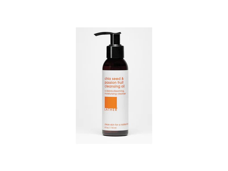Lather Cleansing Oil, Chia Seed & Passion Fruit, 4 fl oz/118 mL