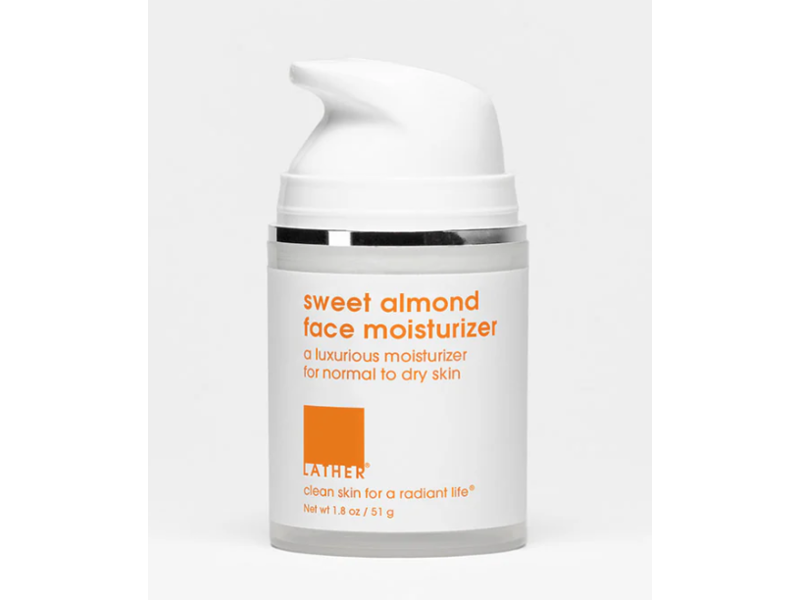 Lather Face Moisturizer, Sweet Almond, 1.8 oz/51 g