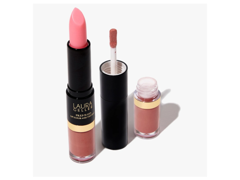 Laura Geller Prep N-Go Lip Scrub And Tint Duo, Finish Line, 0.24 oz