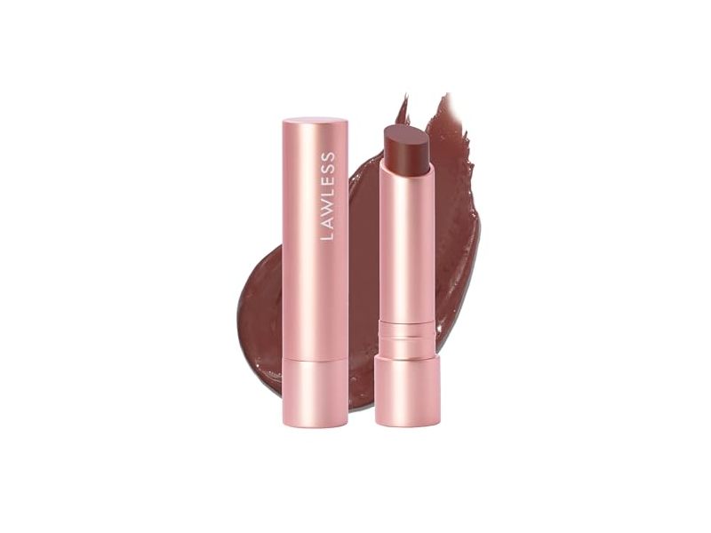 Lawless Forget the Filler Lip Plumping Line Smoothing Tinted Balm Stick, Amaretto, 0.1 oz/2.9 g
