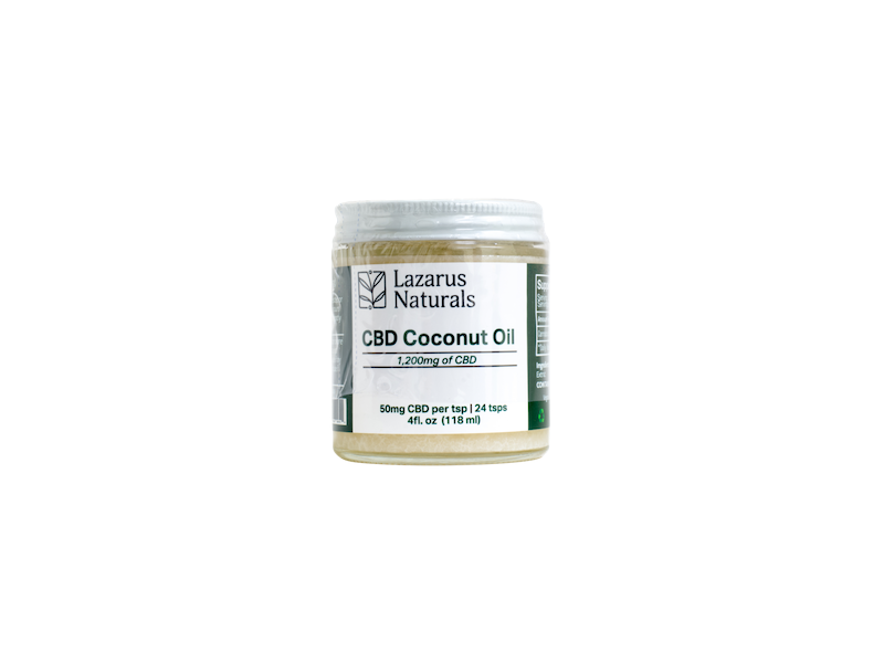 Lazarus Naturals CBD Coconut Oil, 4 fl oz