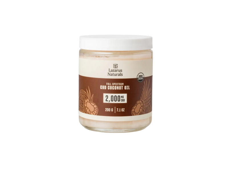 Lazarus Naturals Full Spectrum CBD Coconut Oil, 7.1 oz/200 g