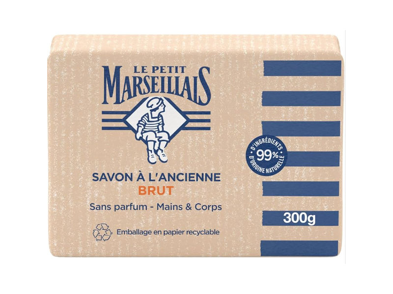 Le Petit Marseillais Sans Parfum Mains & Corps Bar Soap, 300 g