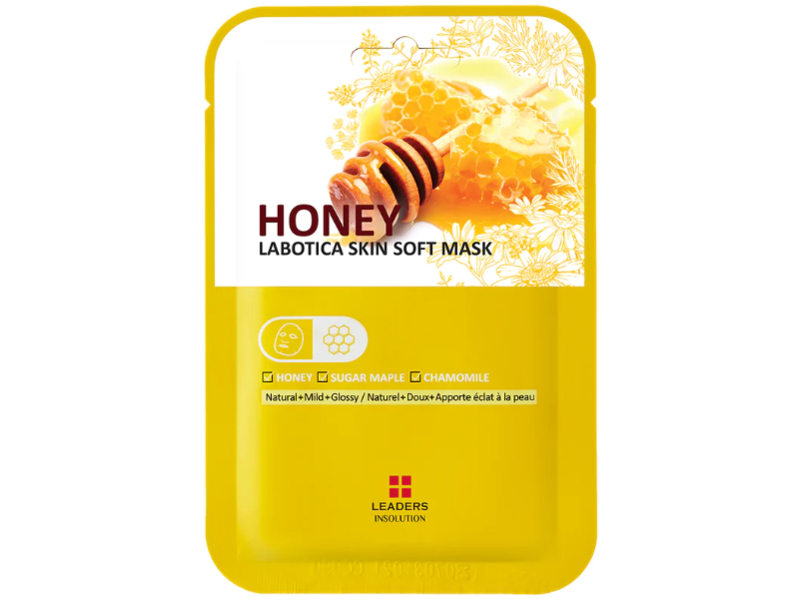 Leaders Insolution Labotica Skin Soft Mask, Honey + Sugar Maple + Chamomile, 20 mL, Pack Of 10