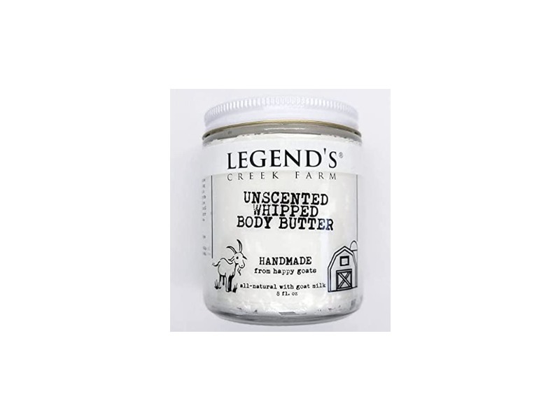 Legend's Creek Farm Whipped Body Butter, Unscented, Goat Milk, 8 fl oz