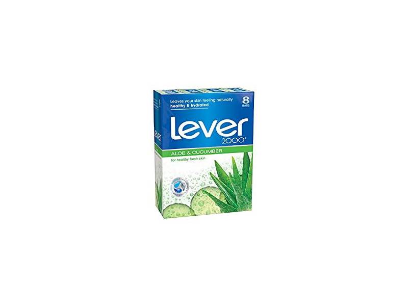 Lever 2000 Bar Soap, Aloe and Cucumber, 4 oz