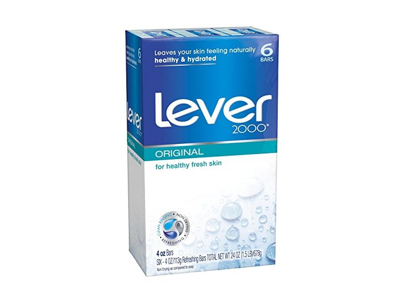 Lever 2000 Soap Bar, Original, 4 oz (Pack of 6)