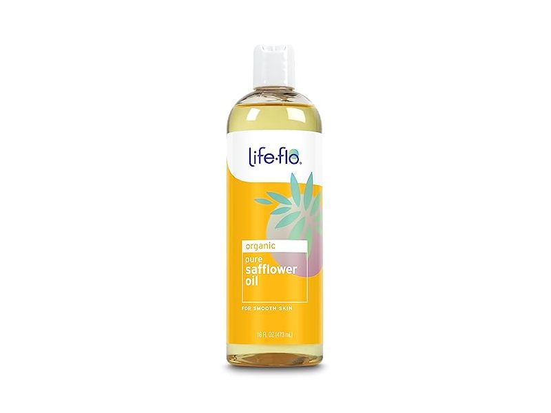 Life-flo Organic Pure Safflower Oil, 16 fl oz/473 mL