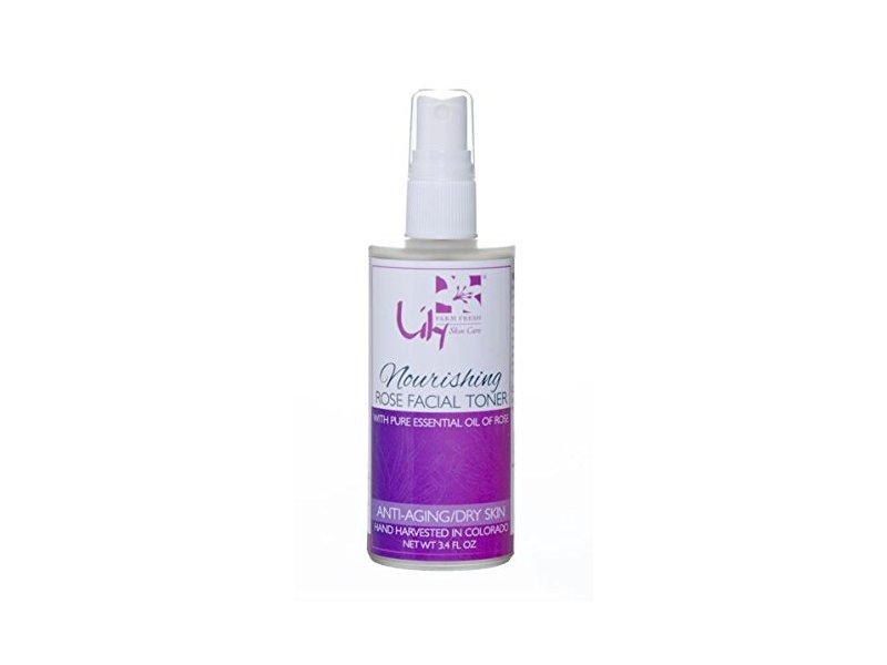 Lily Organics Nourishing Rose Facial Toner, 3.4 fl oz