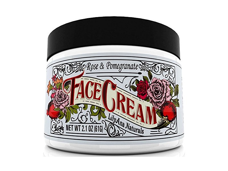 LilyAna Naturals Face Cream, Rose & Pomegranate, 2.1 oz