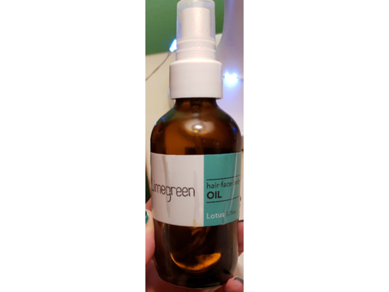 Limegreen Hair-Face-Body Oil, Lotus, 3.75 oz